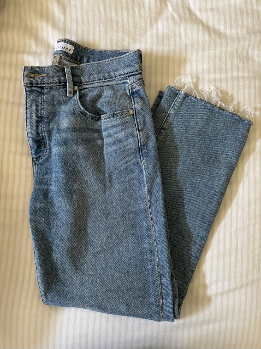 LOFT Fresh Cut Mid Rise Slim Jeans